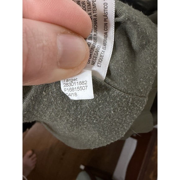 A New Day Jacket Womens XL Green Water Resistant Hooded Parka Raincoat Pockets - Picture 5 of 15